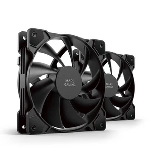 Mars Gaming MF-PROX2 czarny, zestaw 2 wentylatory 120 mm, system antywibracyjny, ultra cichy - Zdjęcie 1 z 5