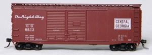 HO Accurail #3637 40' Double Door Boxcar Central of Georgia #6873 Built Up - Picture 1 of 5