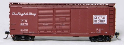 HO Accurail #3637 40' Double Door Boxcar Central of Georgia #6873 Built Up - Image 1 of 4