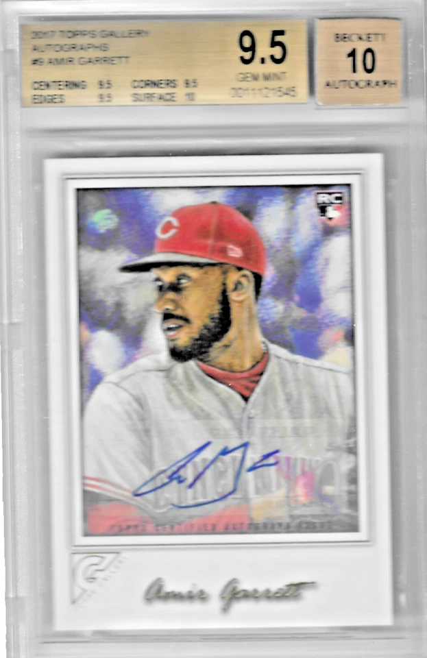 2017 Topps Gallery Autographs Amir Garrett RC #9 Graded 9.5 GM - Image 1 of 2