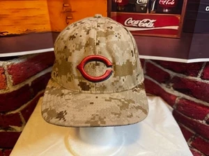 New Era 59Fifty Cincinnati Reds Sombrero Ajustado Camuflado Talla Limitada 7 3/8 MLB - Imagen 1 de 6