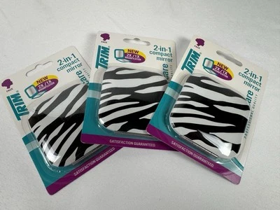 Lote de 3 espejos compactos Trim 2 en 1 nuevos en paquete Foto 1 de 3