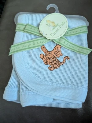 NOVO! Cobertor tigre clássico Pooh “A Bear and his Things” 100% algodão - Imagem 1 de 2