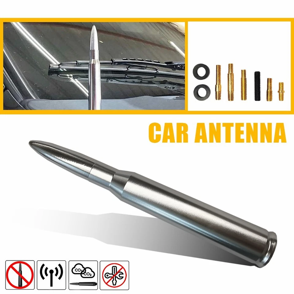 ANTENA BALA PARA CAMIÓN SUV CHEVY GMC CALIBRE 50 SILVERADO SIERRA DENALI Foto 1 de 4