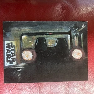 2018 Topps Solo Star Wars Story Speeder Solo Sketch Card by Solly Mohamed 1/1 - Picture 1 of 3