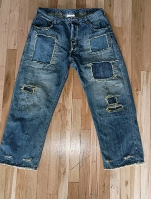 Magnolia Pearl Jeans with Metal buttons Distressed - Image 1 of 4