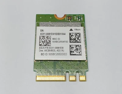 SCHEDA DI RETE WIFI- BLUETOOTH PER NOTEBOOK  X540M (PN 0C011-00061E00) - Immagine 1 di 2