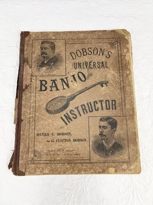 1882 Dobson’s Universal Banjo Instructor Book Antique American Sheet Music - Image 1 of 4