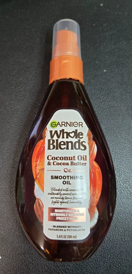 Garnier Whole Blends Coconut Oil Cocoa Butter Hair Oil 3.4 Fl Oz Smoothing Tr... - Image 1 of 1