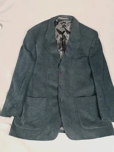 Blazer St Michael Abrigo Deportivo Chaqueta Para Hombre Grande Verde Suave Grueso Algodón Bolsillos - Imagen 1 de 8