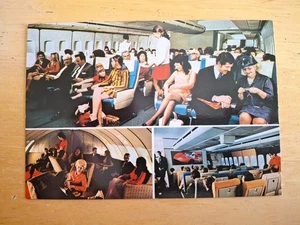 Northwest Airlines  Postcard Boeing 747 Cabin Interior Airline Issue - Picture 1 of 2