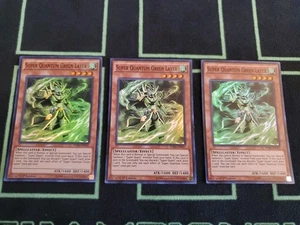 Yugioh Super Quantum Green Layer 3x Playset NM - Picture 1 of 4