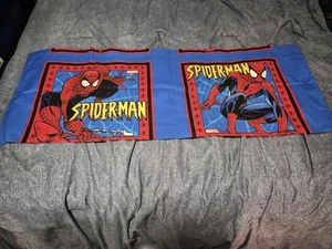 🕷️Spiderman Pillow Panels🕷️Marvel, Cotton, Vintage 2004  2 Prints - Picture 1 of 3