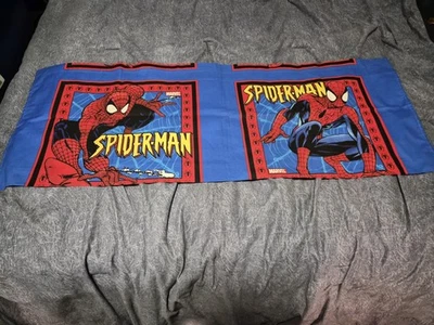 🕷️Spiderman Pillow Panels🕷️Marvel, Cotton, Vintage 2004  2 Prints - Image 1 of 3
