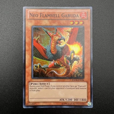 YuGiOh Neo Flamvell Garuda HA04-EN034 Super Rare Unlimited NM - Image 1 of 2