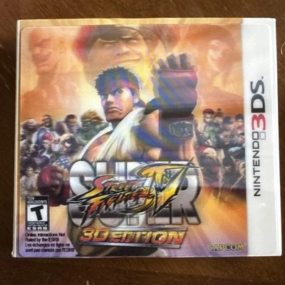 Super Street Fighter IV --3D Edition (Nintendo 3DS, 2011) Complete NEW Slipcase - Image 1 of 4