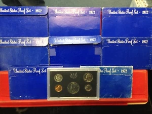 8 Set LOT of 1972-S U.S. Proof Sets ORIGINAL - Picture 1 of 1