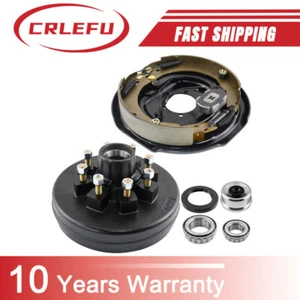 Kit de tambores de freno de remolque eléctrico 12X2 lado izquierdo 8 en 6,5 para eje de 7000 libras - Imagen 1 de 13