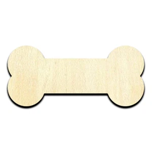 Dog Bone - Laser Cut Out Unfinished Wood Shape Craft Supply - Picture 1 of 1