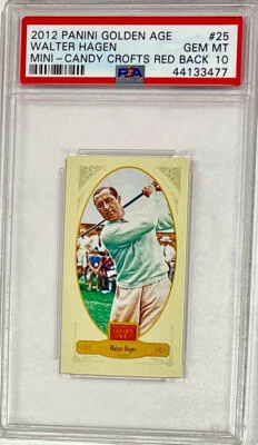 2012 PANINI WALTER HAGEN PSA 10 *RARE* (CANDY CROFT BACK) **GOLDEN AGE** - Image 1 of 2