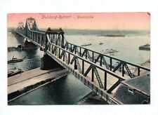 Ak Duisburg Ruhrort Rheinbrücke 1908
