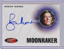 2017 James Bond Archives Final Edition A223 ROGER MOORE Autograph (Moonraker)