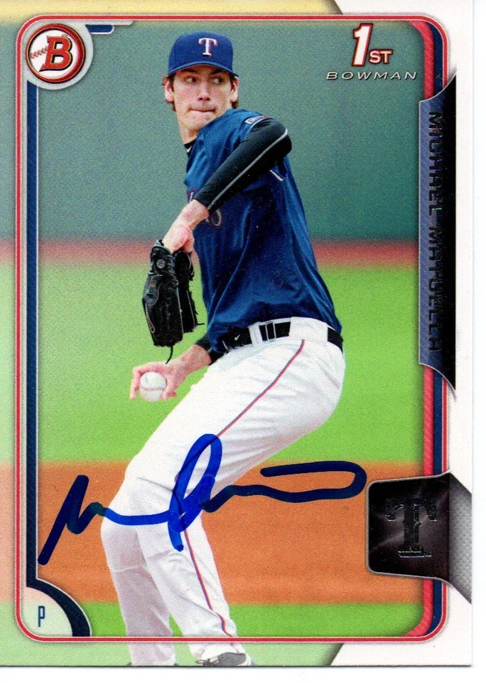 Michael Matuella Texas Rangers 2015 Bowman Rookie Signed Card - Image 1 of 1