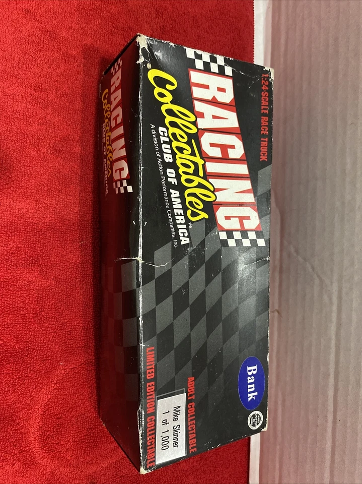 RARE 1995 Racing Collect Club of America Mike Skinner 1 Of  1000 Race Truck Bank - Image 1 of 4
