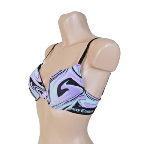 Sujetador multicolor JUICY COUTURE talla 34B acolchado ligero correas de hombro ajustables - Imagen 1 de 7