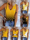 Steelers Pittsburgh Women's V-neck Button Tank Tops Sleeveless Henley T Shirts