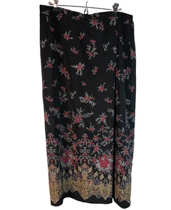 LANE BRYANT DESIGNS Rich Floral Print Maxi Skirt Size 14/16 - Picture 1 of 7