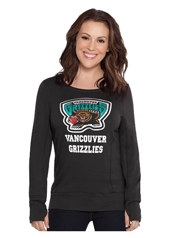 Touch by Alyssa Milano NBA Vancouver Grizzlies Lateral Sweatshirt, Large, Black Cover