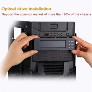 5.25''12V PC Computer Fan Controller 3 Fan Temperature Front Panel For PC - Zdjęcie 1 z 7