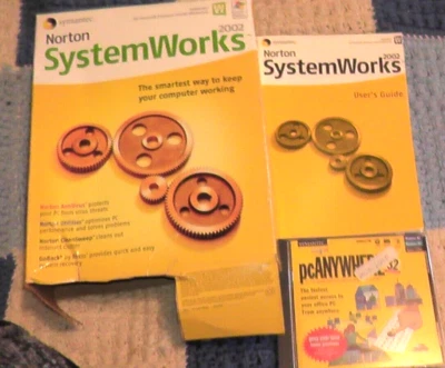 norton systemworks 2002 big box symantec pcanywhere system works pc windows 95 - Image 1 of 4