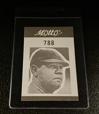 贝比·鲁斯 1987 年格言琐事游戏集换卡纽约洋基队本垒打国王 B — 第 1/4 张图片