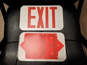 Cooper Lighting Exit Sign cover only model INX20RGWH, No guts. - Picture 1 of 2
