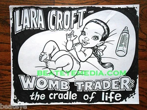 LARA CROFT Orig Art-TOMB RAIDER-Comic Art-DC COMICS-MARVEL-SUPEREROE-PIN UP-TOY - Foto 1 di 1