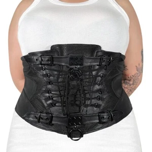 PLEASER KUNSTLEDER TAILLENMIEDER KURVIGES KONTRAST KORSETT FÜR EINE FRAU - LXL - Bild 1 von 1