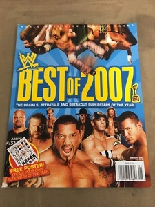 WWE Magazine January 2008 Best of 2007 HBK, HHH, Cena - Imagen 1 de 2