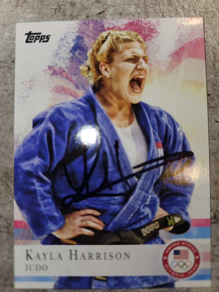 KAYLA HARRISON SIGNED CARD AUTOGRAPHED UFC PFL - Image 1 of 1