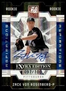 2009 Donruss Elite Extra Ed Signature Aspirations #139 Zack Von Rosenberg /100