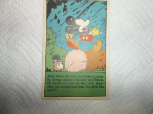 1930er MAIER'S BREAD MICKEY MOUSE FANGEN FISCH TOMATE KANINCHEN REZEPT - Bild 1 von 2
