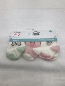 NWT DISNEY Baby Girl Minnie Mouse Socks 3 Pc Set Pink/Mint Green/Ivory - Picture 1 of 12