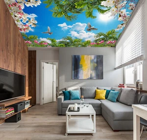 3D Two Birds G3963 Ceiling WallPaper Murals Wall Print Decal Deco Erin 2023 - Picture 1 of 5