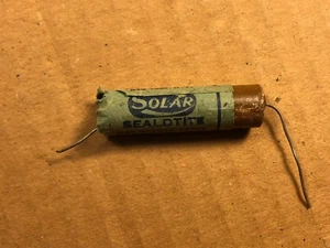 Vintage Solar Sealdtite .006 uf 600v Capacitor Paper Guitar Tone Cap TESTED (Qty - Picture 1 of 4