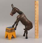 Antique Carved Wood DONKEY Schoenhut Humpty Dumpty Circus Wood Toy NO RESERVE