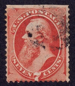 US Scott 149, 1871 Stanton, 7c Zinnober, GEBRAUCHT - Bild 1 von 1