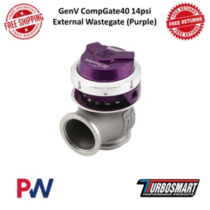 Turbosmart GenV UltraGate40 14psi External Wastegate 40mm Purple #TS-0552-1013 - Picture 1 of 10