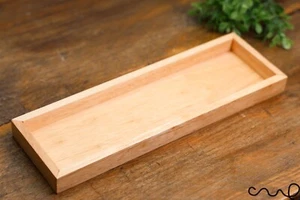 Small Wooden Rectangular Tray for Tea, Snacks, Storage, Minimalist Style - Picture 1 of 13