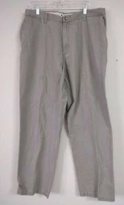 Columbia Mens Pants Size 38x32 Regular Fit Brown Flat Front Chino straight leg - Picture 1 of 7